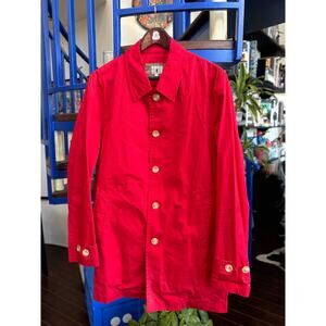 Takeo Kikuchi Red Lightweight Trench Coat  (XL)